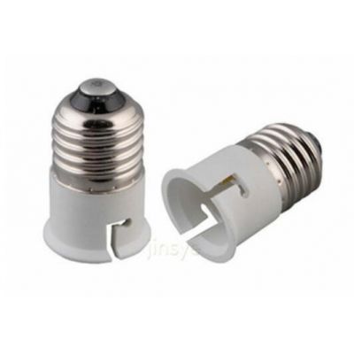 E27 to B22 plastic converter/adapter lamp base