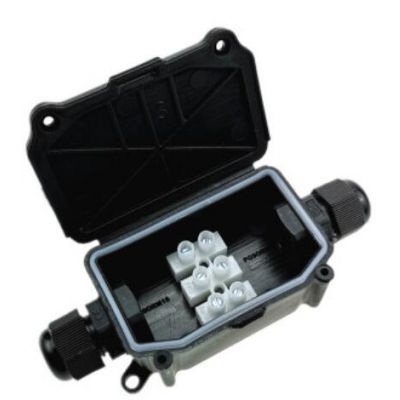  electrical cable box IP66 Plastic Two Way Small Outdoor Waterproof Electrical Junction wire connector Box 