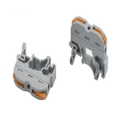 Rail type quick wire connector