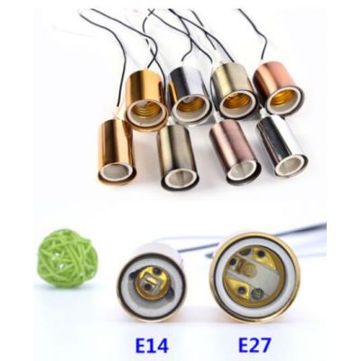 Brass aluminum metal Lighting Accessories Parts E27 E14 Lamp socket Lamp Holder Types 