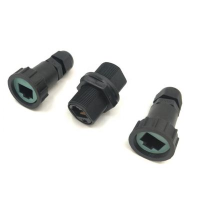 Black IP67 protection M20 stuffing locknut plastic waterproof cable gland connector ip67 waterproof connector 
