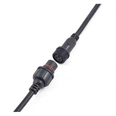 M16 IP67 3 Pin Waterproof Cable Low Voltage Wire Connectors For Outdoor 