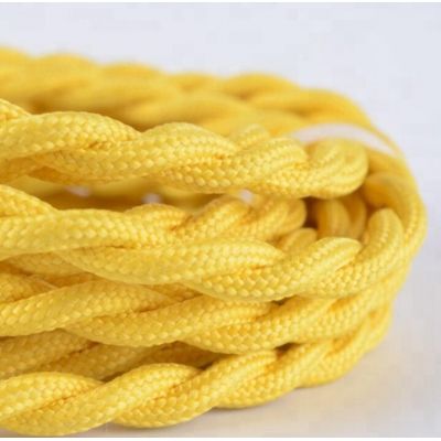 2x0.75 Twisted Retro Fabric Braided Electrical Wire Cable for DIY Pendant Lamp