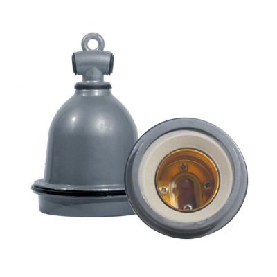 E40 Dust/Waterproof Screw Porcelain DIY Livestock Veterinary Farm Light Socket High Temperature Resistant Tee Lamp Holder hang 