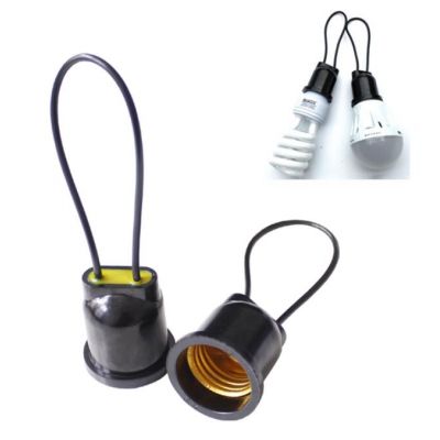 Waterproof E27 Light Bulb Socket Copper Wire Light Bulb Socket Lamp Holder Base For Indoor Outdoor Lighting