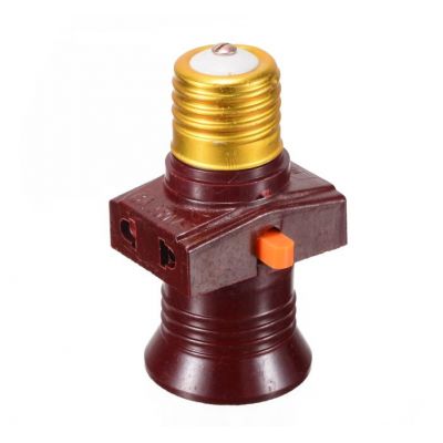 110-250V E27 Screw Lamp Base Bulb Holder Light Socket Bases with on-off Control Switch Lighting Accessories