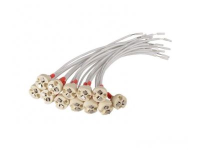 LED Lamp Bulb Holder Base Ceramic Cable Main 15CM Wire Connector G5.3 MR16 MR11 Socket