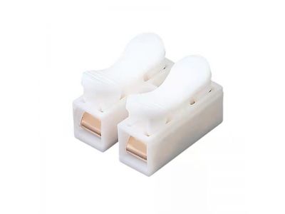 2pin 3pin 6A 220V High Pressure Resistant copper contact Push Quick Wire Cable Connector White Wiring Terminal